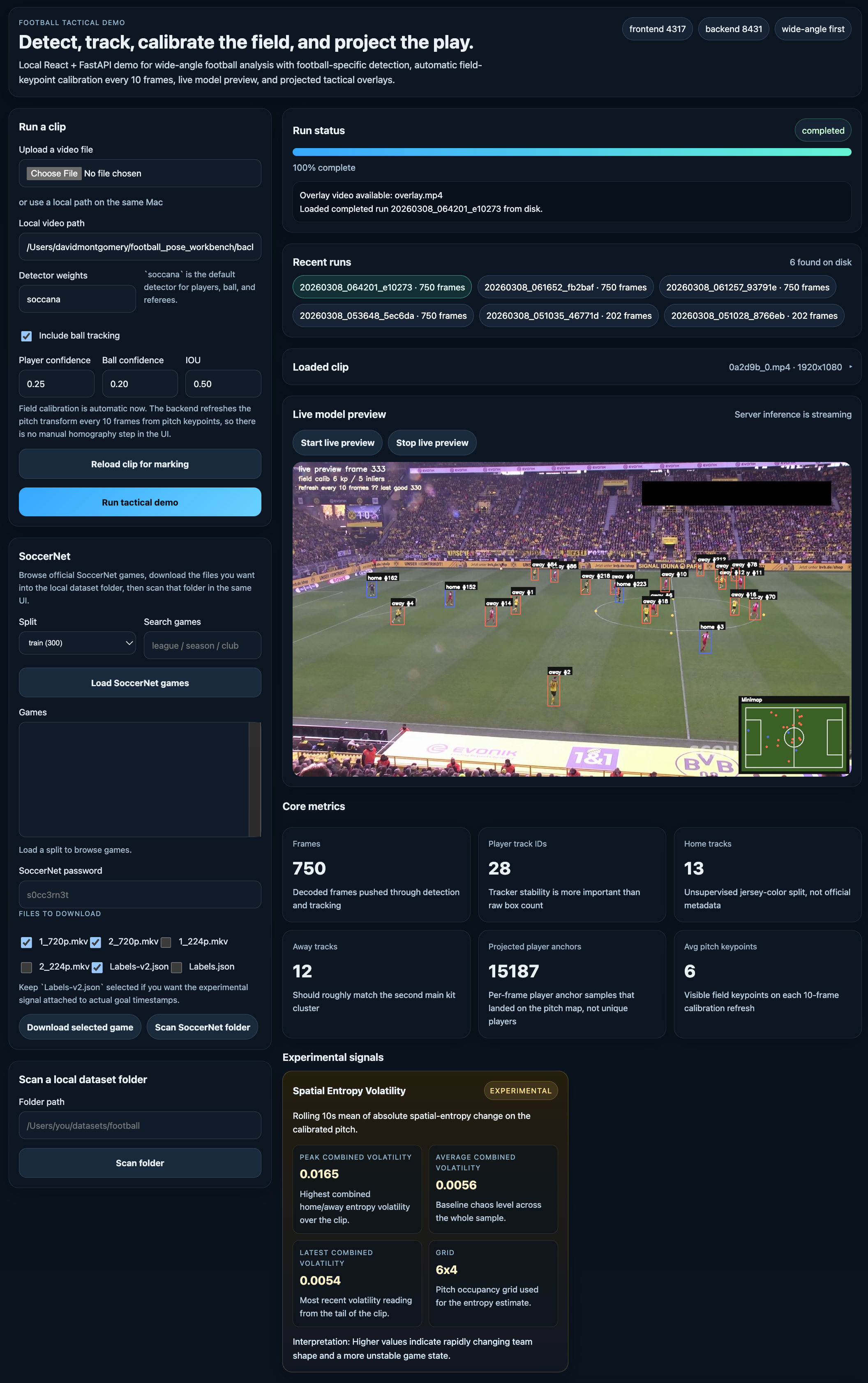 Football Tactical Workbench